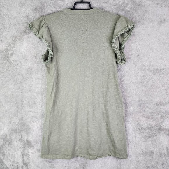 Women's Versona Green Dress Short Sleeve V Neck Size L - Picture 5 of 8